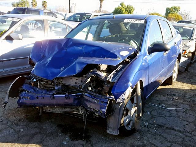 1FAFP34N86W218745 - 2006 FORD FOCUS ZX4 BLUE photo 2