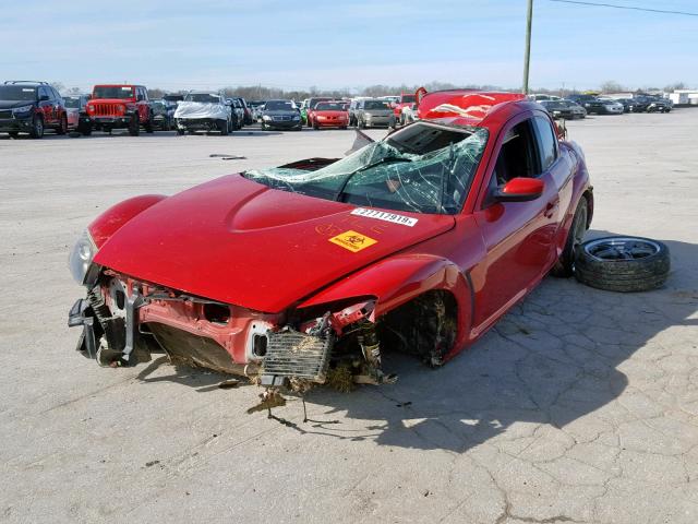 JM1FE173750158876 - 2005 MAZDA RX8 RED photo 2