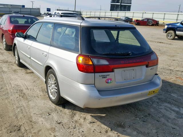 4S3BH635437307744 - 2003 SUBARU LEGACY L SILVER photo 3