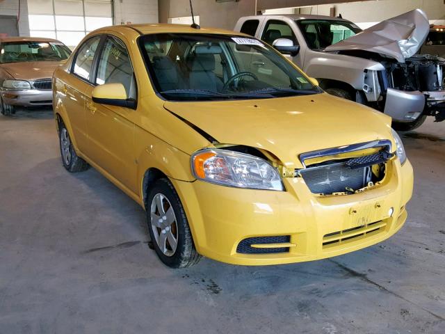KL1TD56E59B631885 - 2009 CHEVROLET AVEO LS YELLOW photo 1