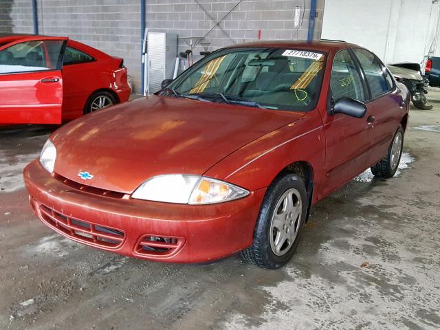 1G1JF524917298453 - 2001 CHEVROLET CAVALIER L ORANGE photo 2