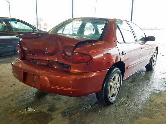 1G1JF524917298453 - 2001 CHEVROLET CAVALIER L ORANGE photo 4