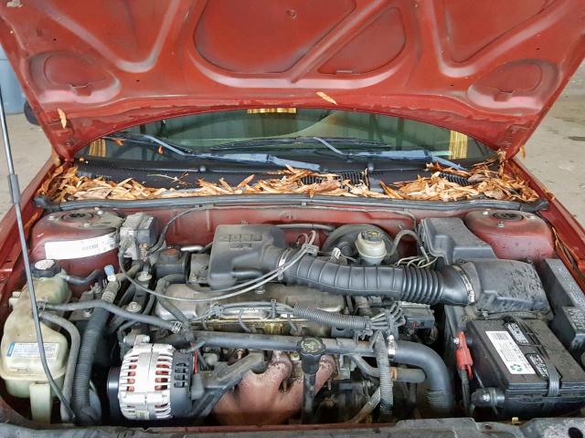 1G1JF524917298453 - 2001 CHEVROLET CAVALIER L ORANGE photo 7