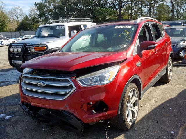 1FMCU0JD4HUC31776 - 2017 FORD ESCAPE TIT RED photo 2