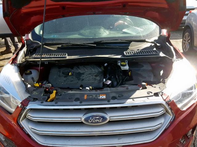 1FMCU0JD4HUC31776 - 2017 FORD ESCAPE TIT RED photo 7