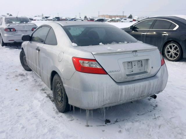 2HGFG1B23AH515941 - 2010 HONDA CIVIC DX SILVER photo 3