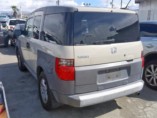 5J6YH28655L021216 - 2005 HONDA ELEMENT EX BEIGE photo 3