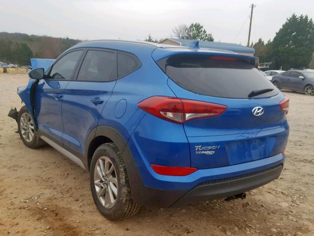 KM8J33A48JU808598 - 2018 HYUNDAI TUCSON SEL BLUE photo 3