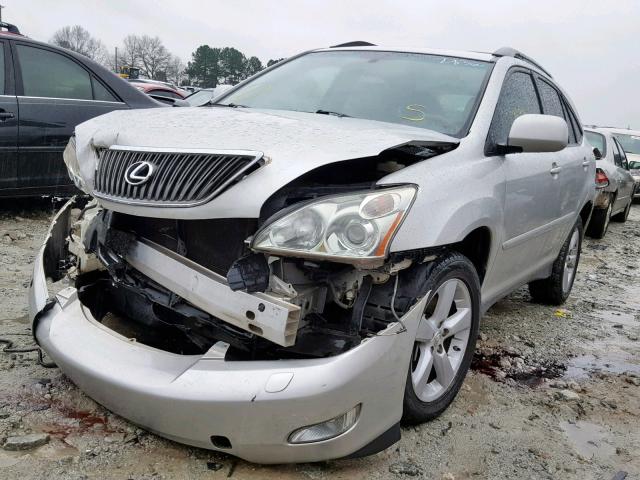 2T2GK31U87C022836 - 2007 LEXUS RX350 SILVER photo 2