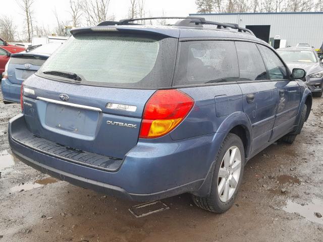 4S4BP61C067306028 - 2006 SUBARU LEGACY OUT BLUE photo 4