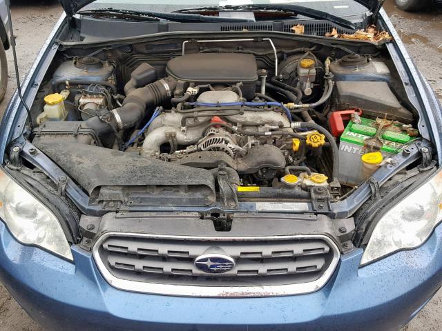 4S4BP61C067306028 - 2006 SUBARU LEGACY OUT BLUE photo 7