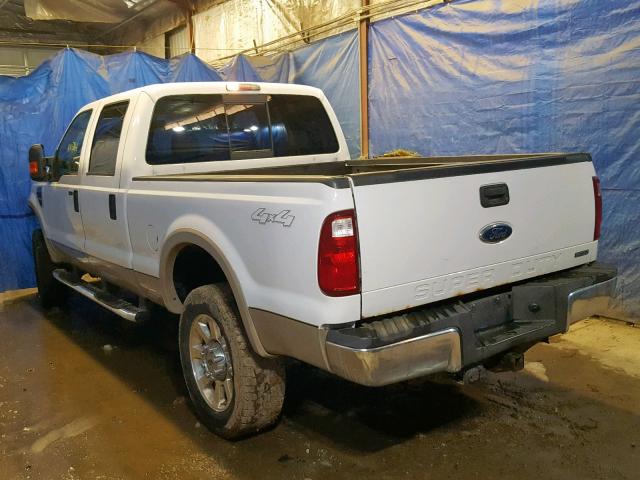 1FTWW31R18ED88751 - 2008 FORD F350 SRW S WHITE photo 3