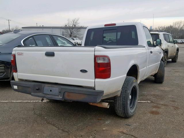 1FTYR10U14PA90449 - 2004 FORD RANGER WHITE photo 4