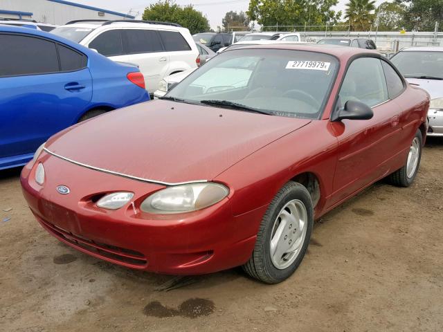 3FAFP11351R146146 - 2001 FORD ESCORT ZX2 RED photo 2