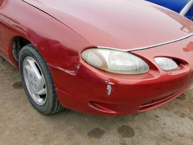 3FAFP11351R146146 - 2001 FORD ESCORT ZX2 RED photo 9