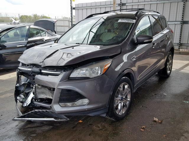 1FMCU0H94DUD33185 - 2013 FORD ESCAPE SEL GRAY photo 2