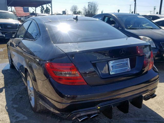 WDDGJ4HB2CF776923 - 2012 MERCEDES-BENZ C 250 BLACK photo 3