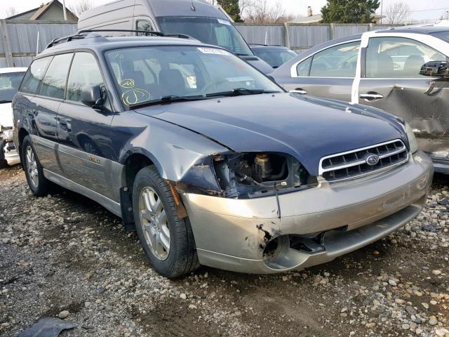 4S3BH675927615176 - 2002 SUBARU LEGACY OUT BLUE photo 1