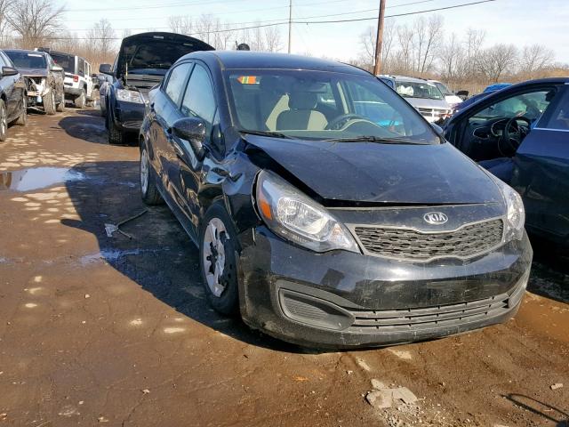 KNADM4A39E6411078 - 2014 KIA RIO LX BLACK photo 1