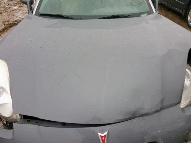 1G2MB35B98Y107668 - 2008 PONTIAC SOLSTICE GRAY photo 7