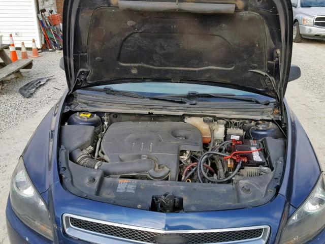 1G1ZA5EU2BF194679 - 2011 CHEVROLET MALIBU LS Көк фото 7