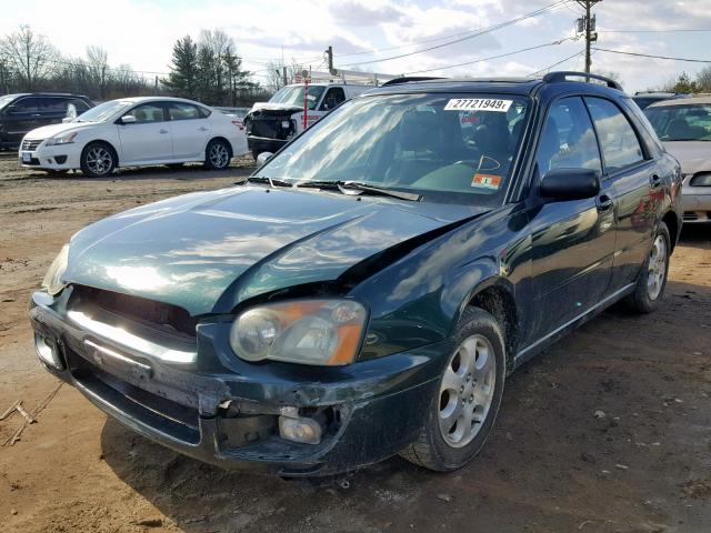 JF1GG65584G818340 - 2004 SUBARU IMPREZA TS GREEN photo 2