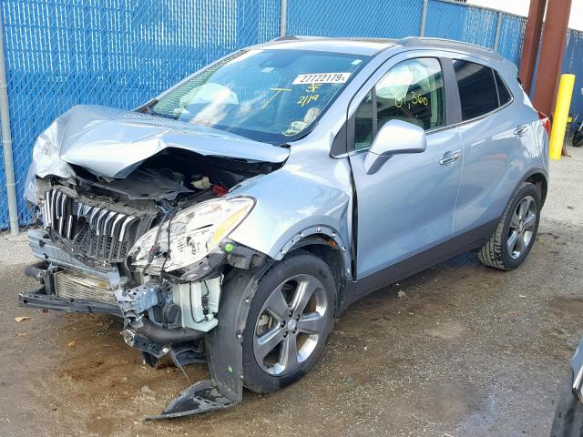 KL4CJDSB1DB070191 - 2013 BUICK ENCORE PRE BLUE photo 2