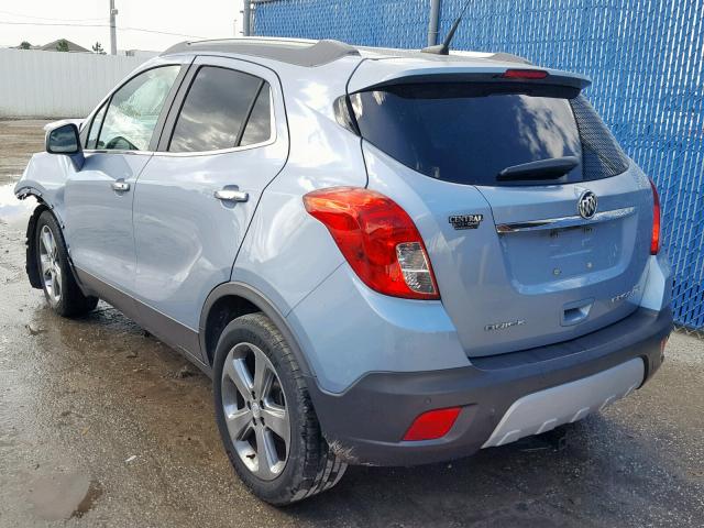 KL4CJDSB1DB070191 - 2013 BUICK ENCORE PRE BLUE photo 3