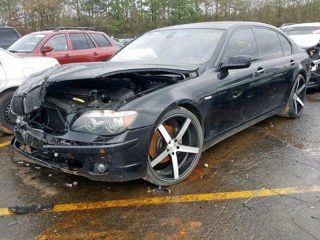 WBAHN83517DT75258 - 2007 BMW 750 BLACK photo 2