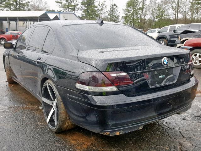 WBAHN83517DT75258 - 2007 BMW 750 BLACK photo 3