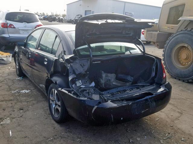 1G8AL54F85Z134095 - 2005 SATURN ION LEVEL BLACK photo 3
