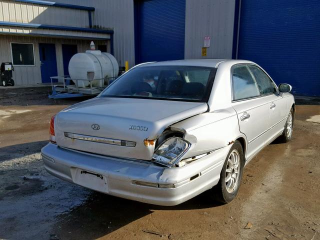 KMHFU45E63A265350 - 2003 HYUNDAI XG 350 SILVER photo 4