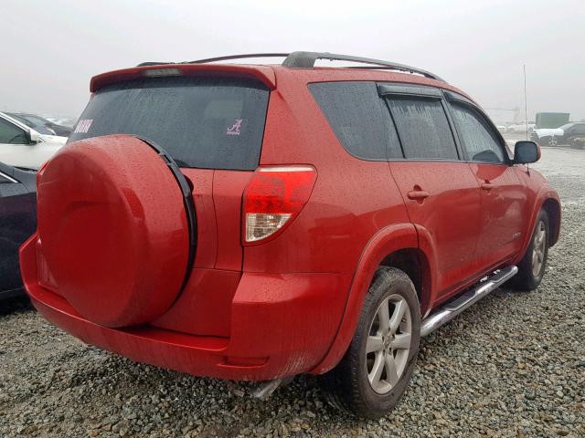 JTMZK31V675005939 - 2007 TOYOTA RAV4 LIMIT RED photo 4