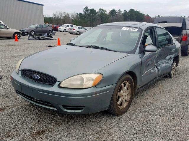 1FAFP56U45A306655 - 2005 FORD TAURUS SEL GREEN photo 2