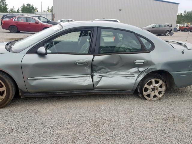 1FAFP56U45A306655 - 2005 FORD TAURUS SEL GREEN photo 9