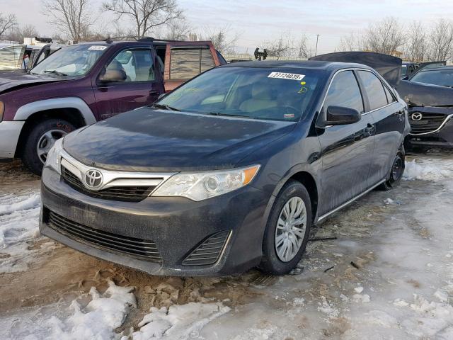 4T1BF1FKXCU148350 - 2012 TOYOTA CAMRY BASE BLACK photo 2