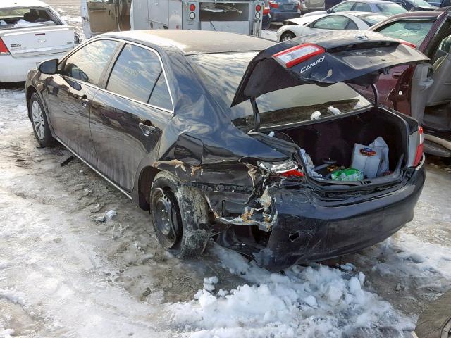 4T1BF1FKXCU148350 - 2012 TOYOTA CAMRY BASE BLACK photo 3