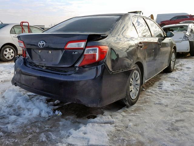 4T1BF1FKXCU148350 - 2012 TOYOTA CAMRY BASE BLACK photo 4