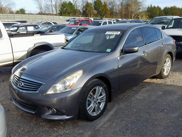 JN1CV6AR7AM452457 - 2010 INFINITI G37 GRAY photo 2