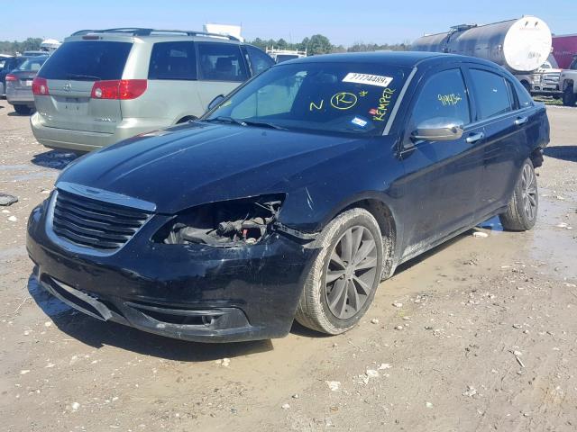 1C3CCBBG9EN157566 - 2014 CHRYSLER 200 TOURIN BLACK photo 2