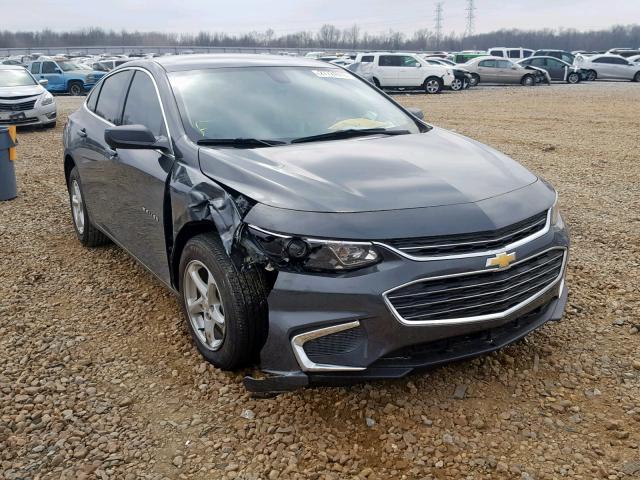 1G1ZB5ST5JF172277 - 2018 CHEVROLET MALIBU LS GRAY photo 1