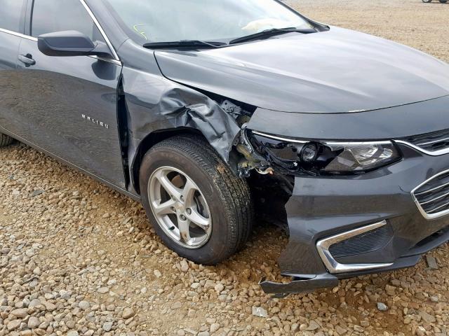 1G1ZB5ST5JF172277 - 2018 CHEVROLET MALIBU LS GRAY photo 9