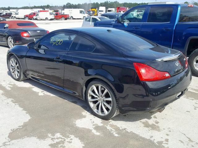 JN1CV6EK8AM102672 - 2010 INFINITI G37 BASE BLACK photo 3