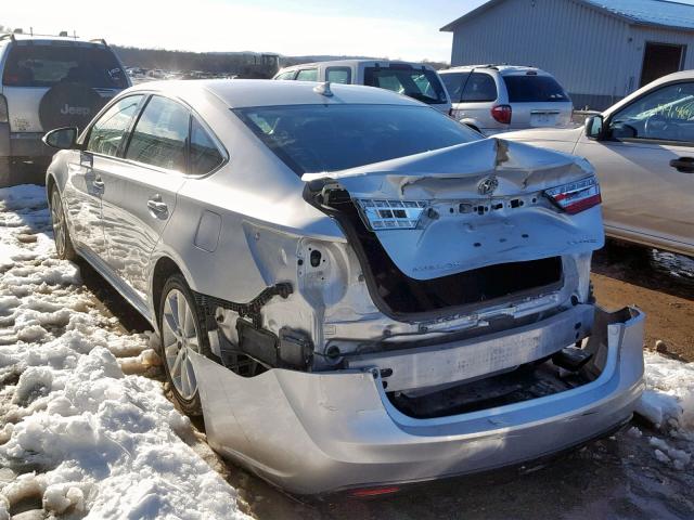 4T1BK1EB6DU045084 - 2013 TOYOTA AVALON BAS SILVER photo 3