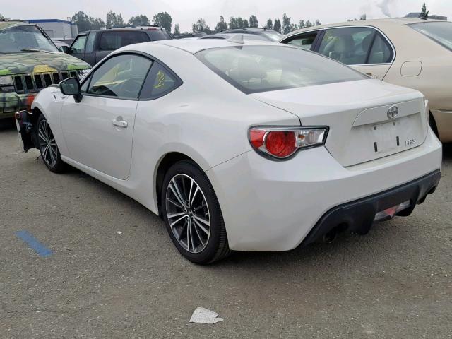 JF1ZNAA18F8711144 - 2015 TOYOTA SCION FR-S WHITE photo 3