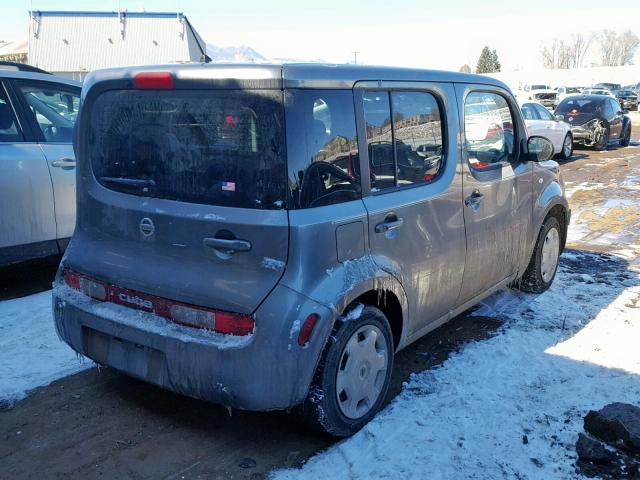 JN8AZ2KR1AT155842 - 2010 NISSAN CUBE BASE SILVER photo 4