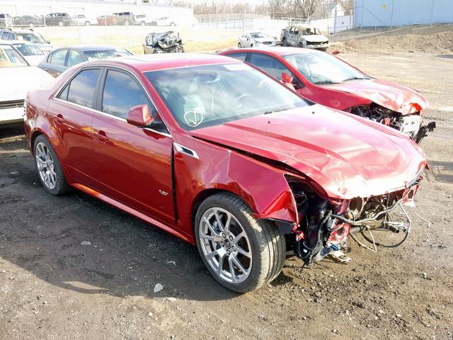 1G6DV5EP1C0150809 - 2012 CADILLAC CTS-V RED photo 1