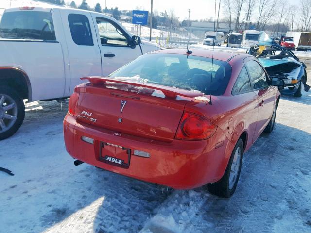 1G2AS18H197273021 - 2009 PONTIAC G5 RED photo 4