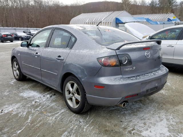 JM1BK323651348396 - 2005 MAZDA 3 S GRAY photo 3