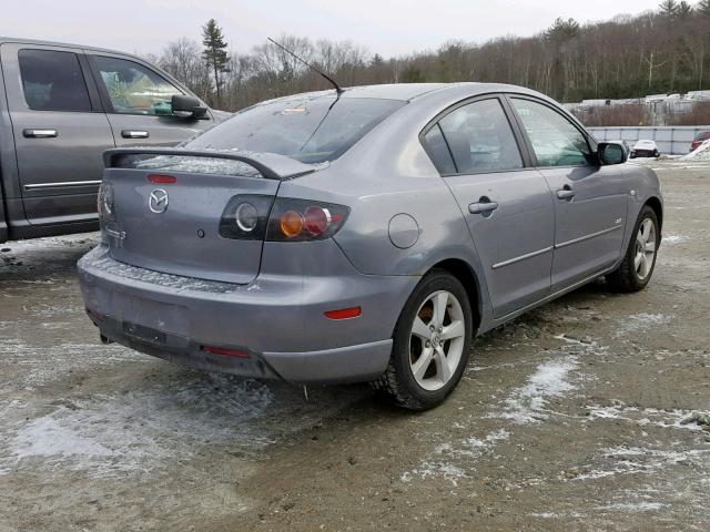 JM1BK323651348396 - 2005 MAZDA 3 S GRAY photo 4